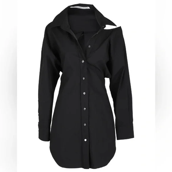 white christmas dresses T by Alexander Wang // Cut Out T-Shirt Dress – VSP Consignment main image 1